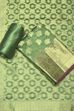Purple Chanderi Banarsi Weave Unstitched Suit Set image number 0