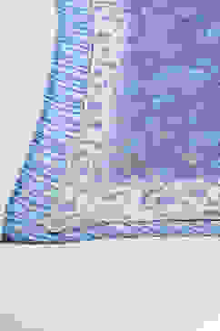 White Blue Cotton A-Line Kurta Palazzo Suit Set image number 5