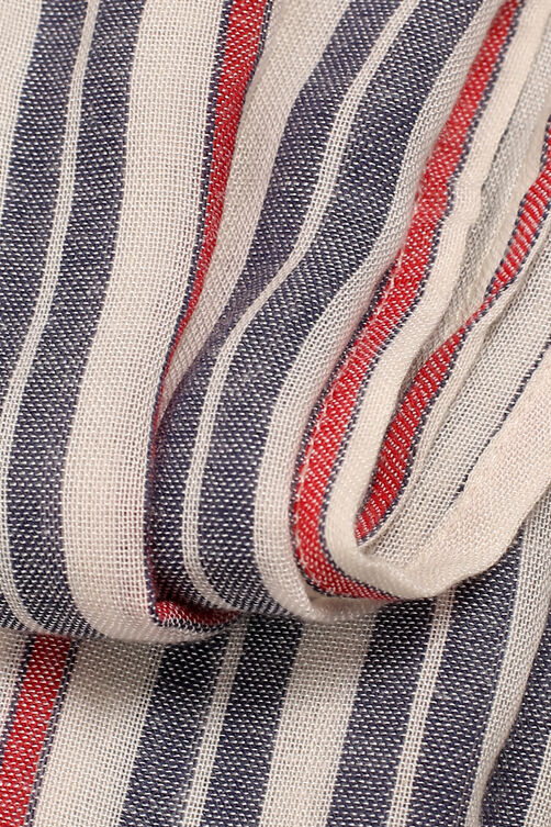 Off White Viscose Yarndyed Scarf image number 1