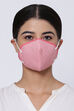 Multicolored Cotton Flax Printed Face Mask image number 2