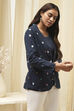 Navy Cotton Straight Yarndyed 3 Piece Set image number 4