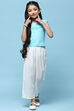 Pink Sleeveless Top With Schiffli Lace Detail image number 0