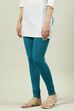 Camel Cotton Blend Solid Churidar image number 0
