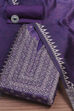 Purple Chanderi Unstitched Suit Set image number 0