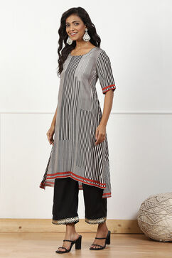 Black Polyester Palazzo Pants image number 0