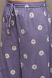 Grey Cambric Narrow Kurta Pant Suit Set image number 3