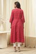 Marron Cotton Short Yarndyed Kurti image number 3
