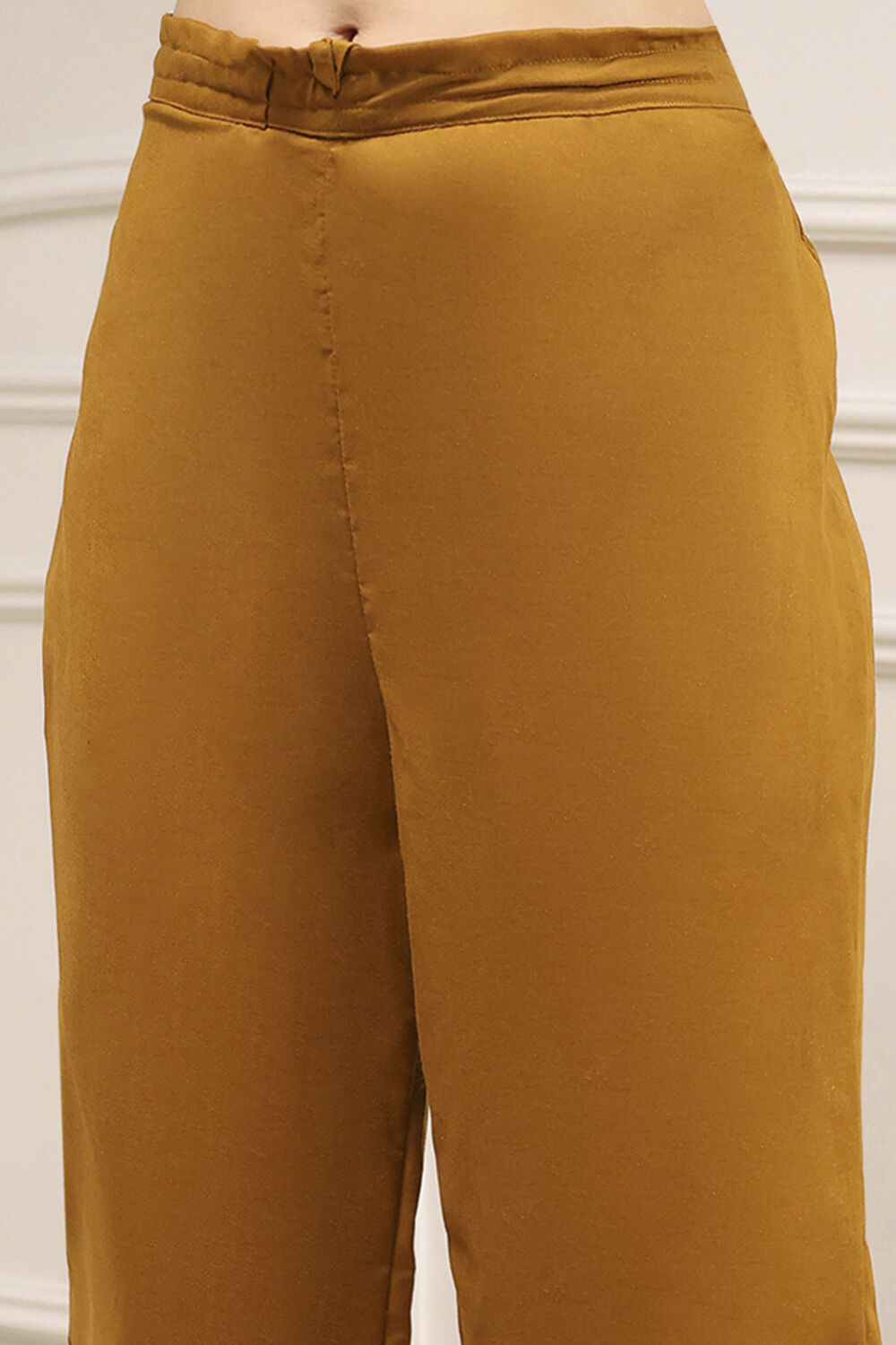 White Cotton Hand Block Print Unstitched Suit Set image number 3