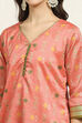 Pink Cotton Handloom Unstitched Suit Set image number 2