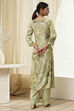 Pink Modal Floral Printed Straight Kurta Set image number 5