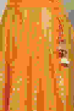 Mustard Cotton Flared Skirt image number 1