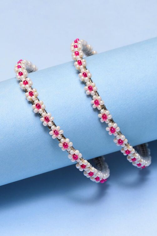 White And Pink Girls Bangles image number 0