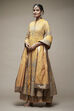 Mustard Cotton Anarkali Suit Set image number 3