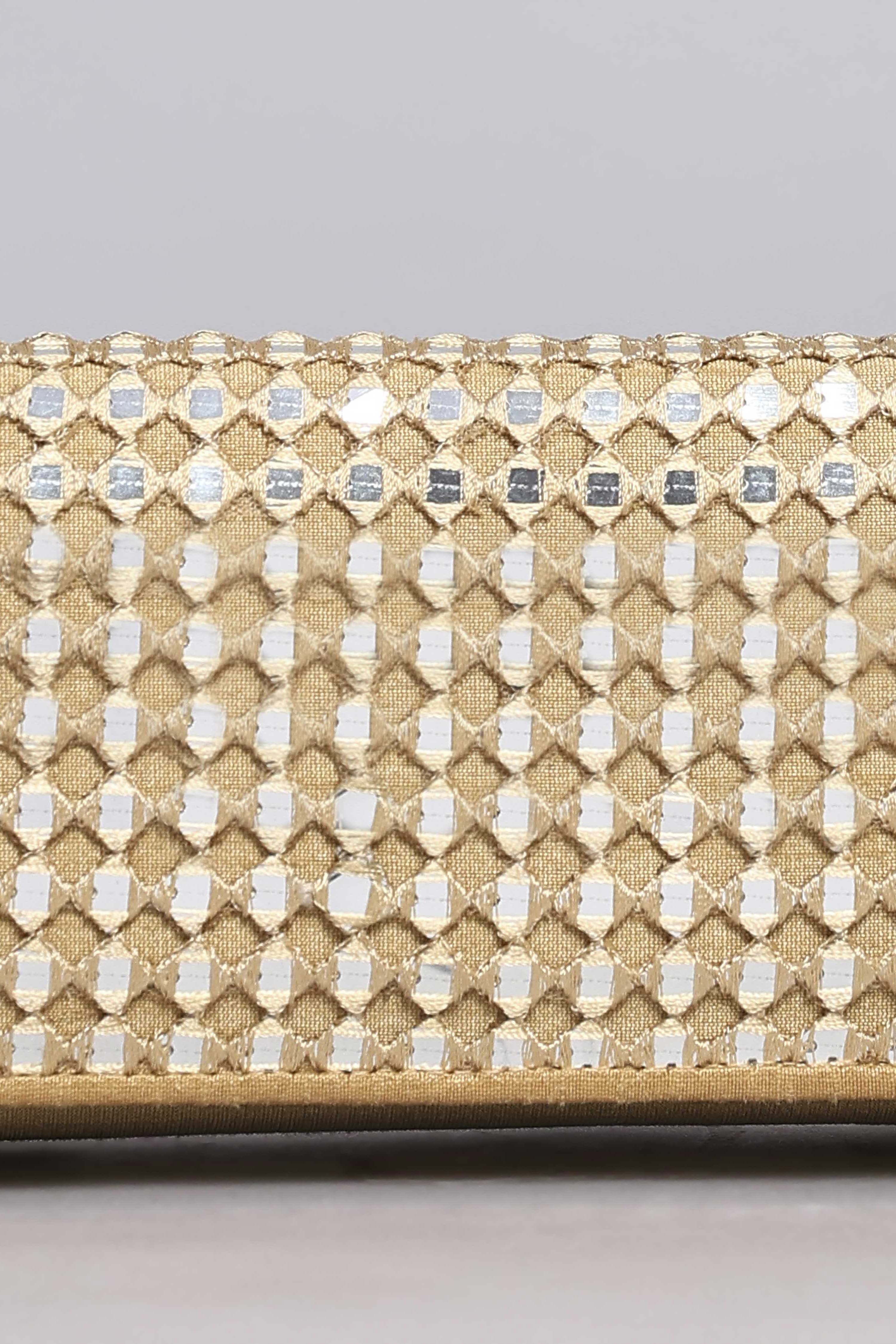 Gold Polycotton Clutch image number 1