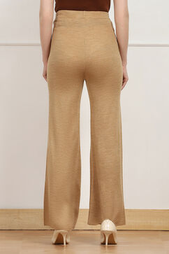Beige Acrylic Pants image number 5