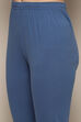 Blue Cotton A-Line Suit Set image number 2
