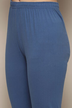 Blue Cotton A-Line Suit Set image number 2