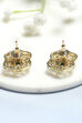 Green Gold Brass Hoops image number 2