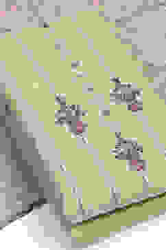 Beige Chanderi Unstitched Suit Set image number 6