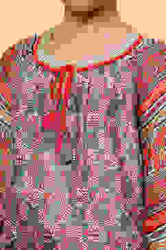 Green Viscose Blend Printed Top and Pant Set image number 1