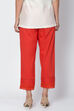 Red Cotton Solid Pant image number 5
