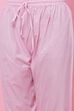 Aqua Blue Cotton Anarkali Kurta Churidar Suit Set image number 2