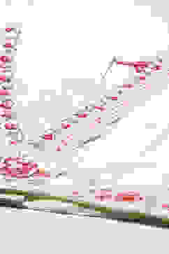 Off White Cotton Short Top Lehenga Set image number 1