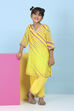 Yellow Cotton Printed Straight Suit Set image number 6