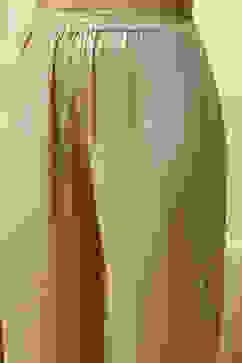 Beige Chanderi Jamdani Unstitched Suit Set image number 4