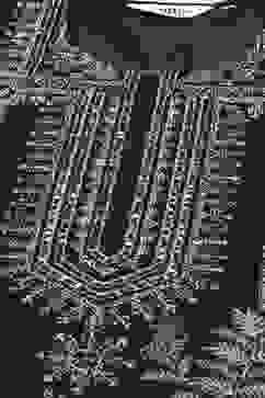 Navy Poly Cotton Straight Yarndyed Kurta image number 1