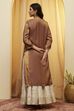 Mauve Viscose Rayon Sheen Straight Kurta image number 4