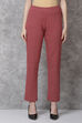 Navy Straight Cotton Pants image number 0