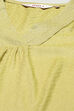 Lime Green LIVA Straight Kurta Pant Suit Set image number 1