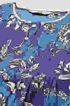 Electric Blue Viscose Straight Kurta image number 1