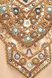 Beige Velvet Straight Kurta image number 2