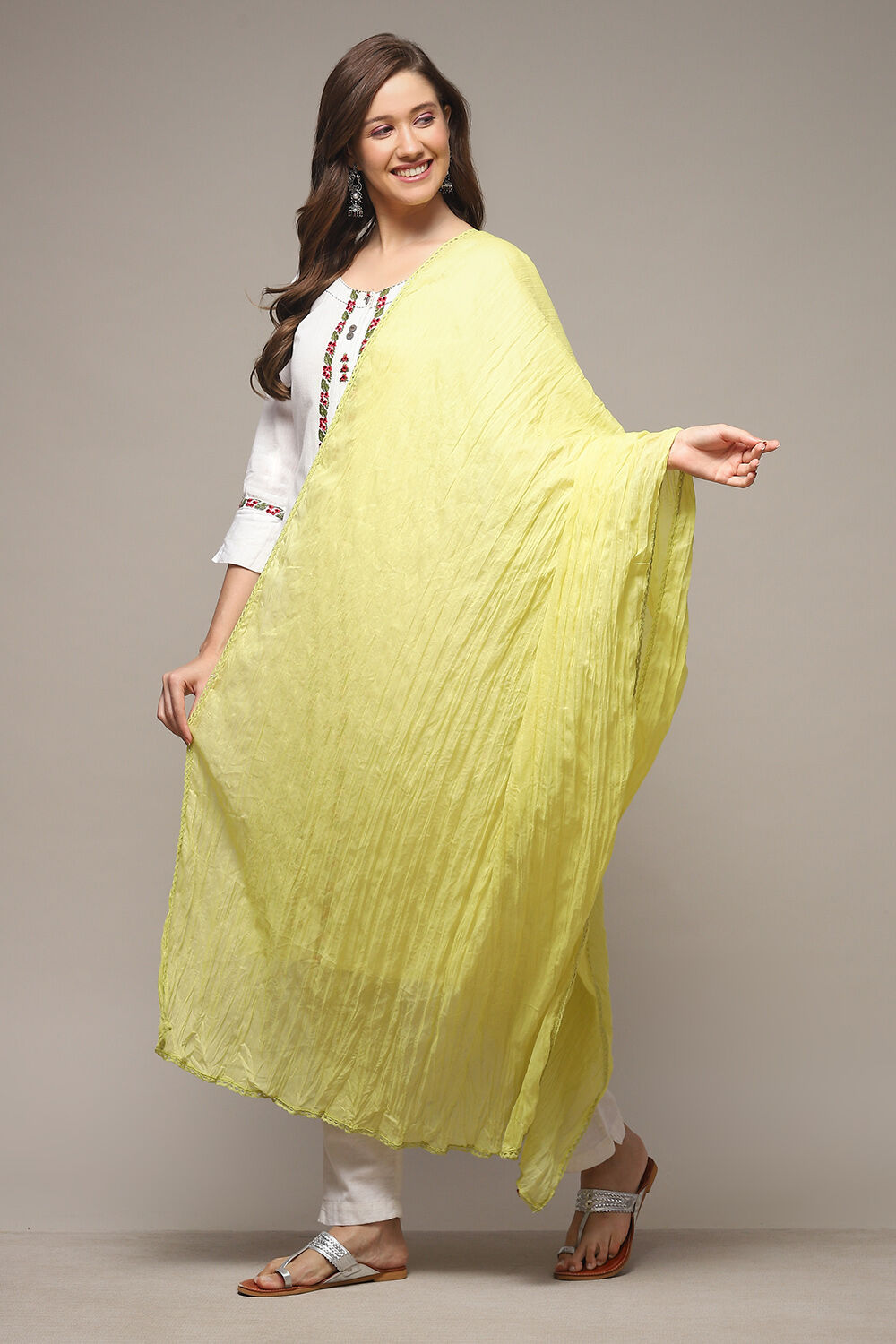 Sky Blue Cotton Dupatta image number 0