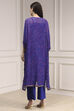Red Printed Kaftan Style Kurta Set image number 4