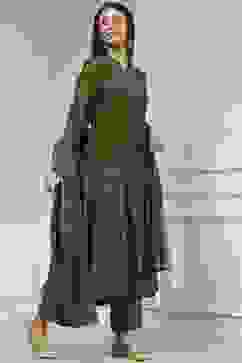 Green Printed Anarkali Suit Set image number 5