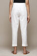 Off White Slub Pants image number 4