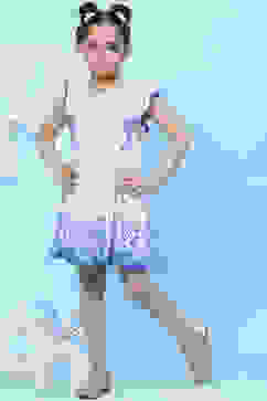 White Cotton Flared Printed Dress image number 5