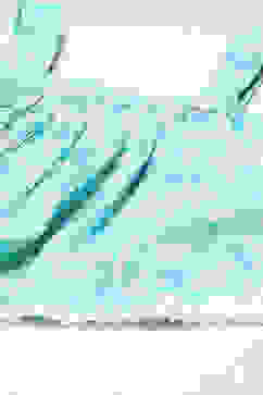 Turquoise Viscose Straight 2 Piece Set image number 1