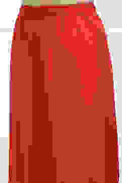 Red Viscose Solid Straight Palazzo image number 1