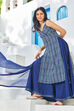 Red Cotton Straight Printed Kurta Sharara Suit Set image number 0