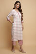 Black Cotton Straight Kurta Pants Set image number 4