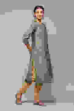 Green Poly Viscose Straight Printed Kurta image number 3