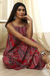 Magenta Pure Cotton Printed Straight Kurta Set image number 0
