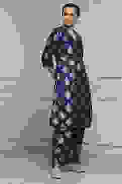 Purple Art Silk Printed Straight Co-ord Set image number 5