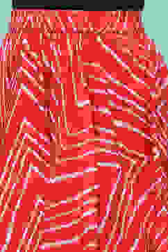 Red Rayon Printed Short Skirt image number 1