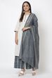 Off White Relaxed Kurta Palazzo Suit Set image number 0