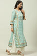 Pink Art Silk Straight Kurta image number 3